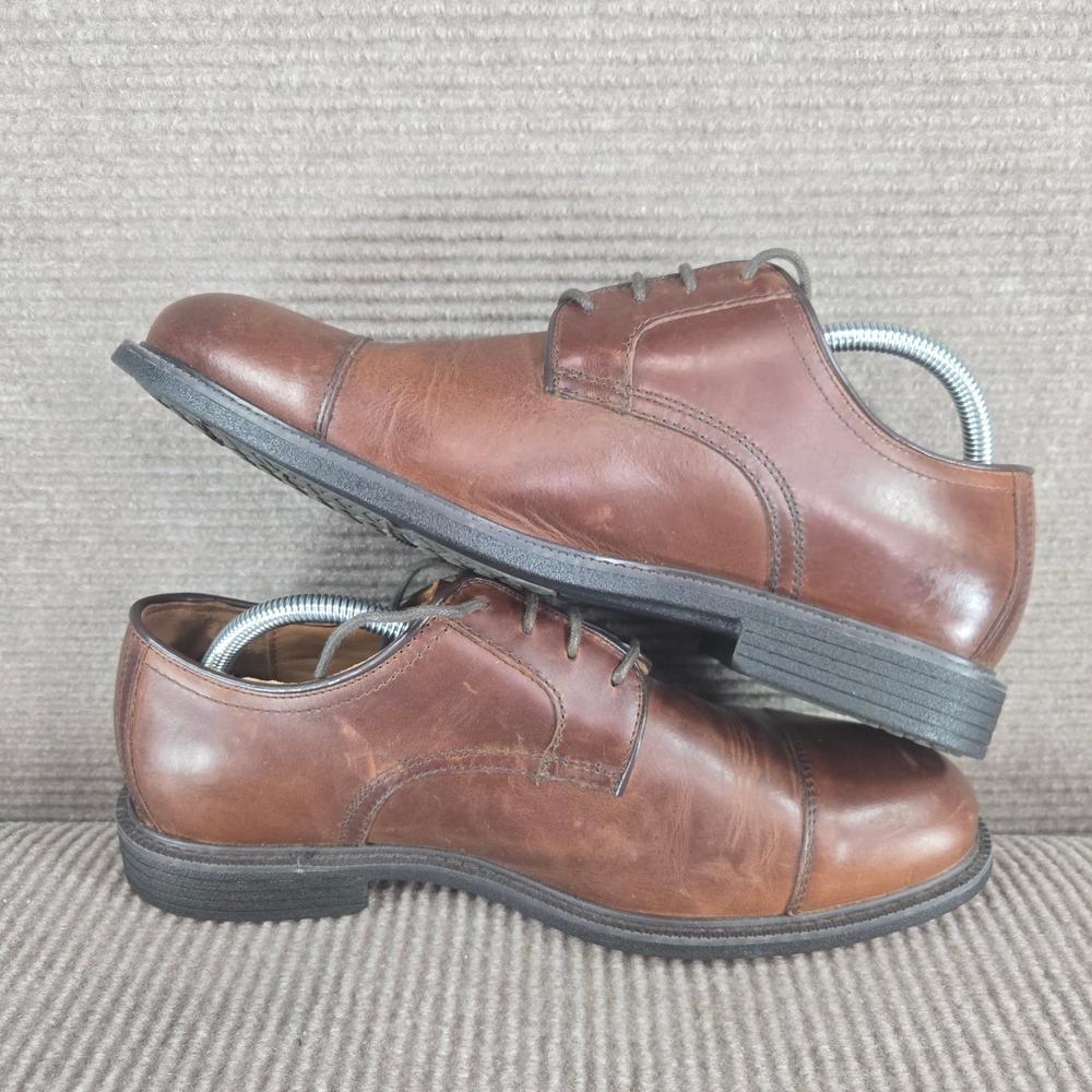 Johnston & Murphy Mens 8.5M Brown XC4 Waterproof Leather Cap Toe Derby 20-7074